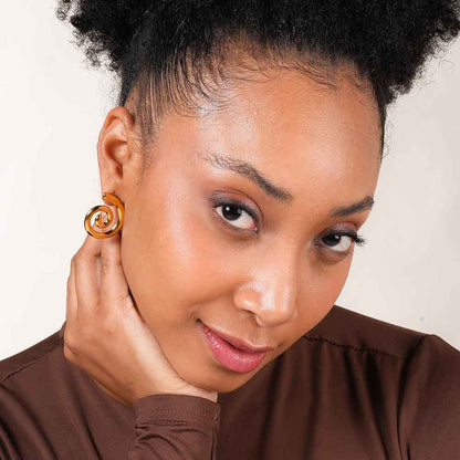 Trendy Sprial Stud Earrings