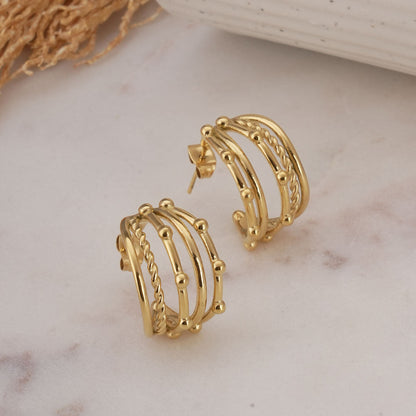 Intricate Multi Hoop Earrings