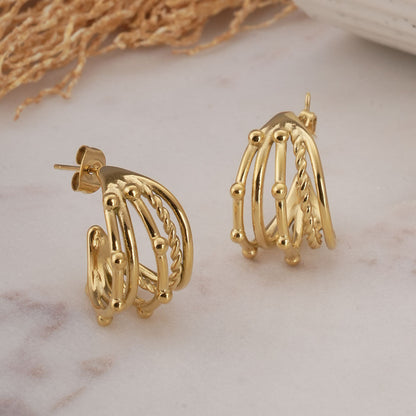 Intricate Multi Hoop Earrings