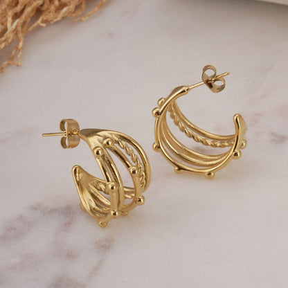 Intricate Multi Hoop Earrings