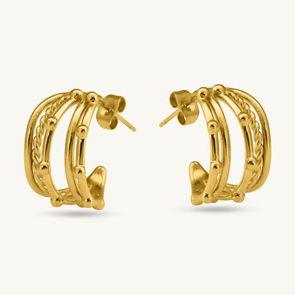 Intricate Multi Hoop Earrings