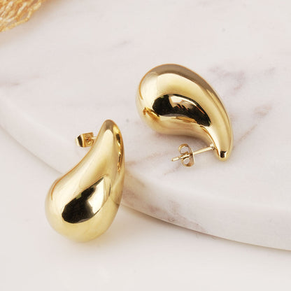 Trendy Plain Teardrop Earrings