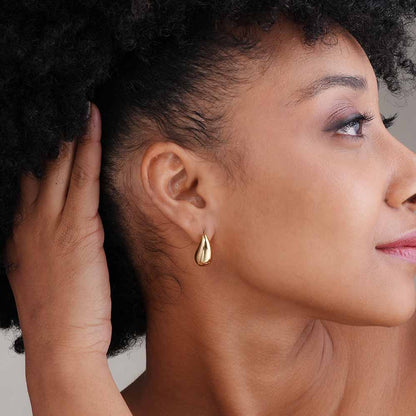 Trendy Plain Teardrop Earrings