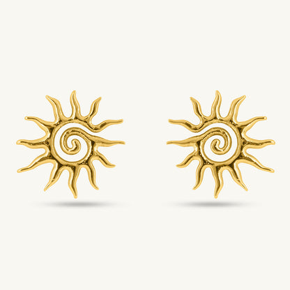 Solar Ray Stud Earrings