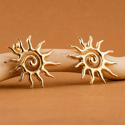 Solar Ray Stud Earrings