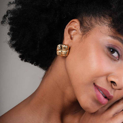 Knotted Stud Earrings