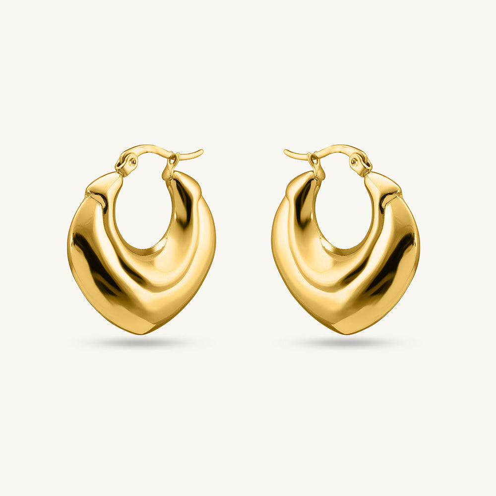 Echo Gold Arc Hoops
