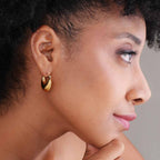 Convex Crescent Earrings