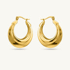 Ecliptic Gold Arc Earrings