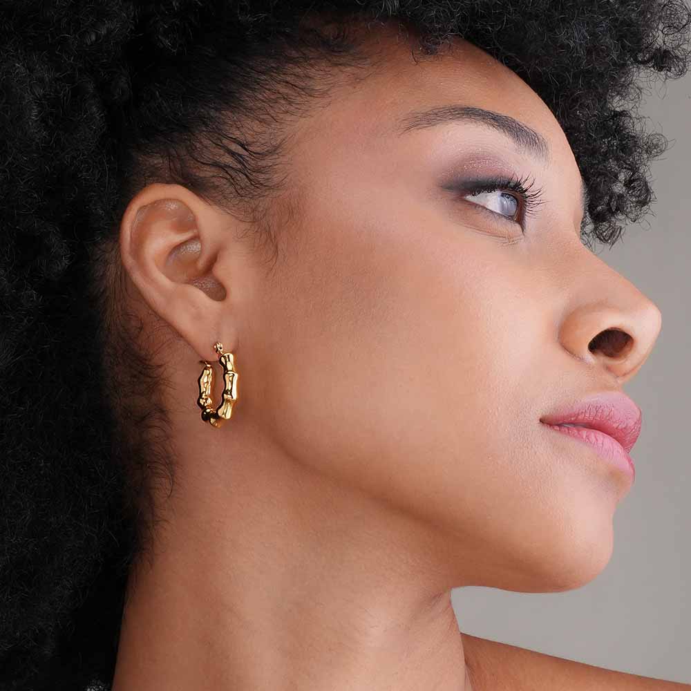 Bamboo Statement Hoops