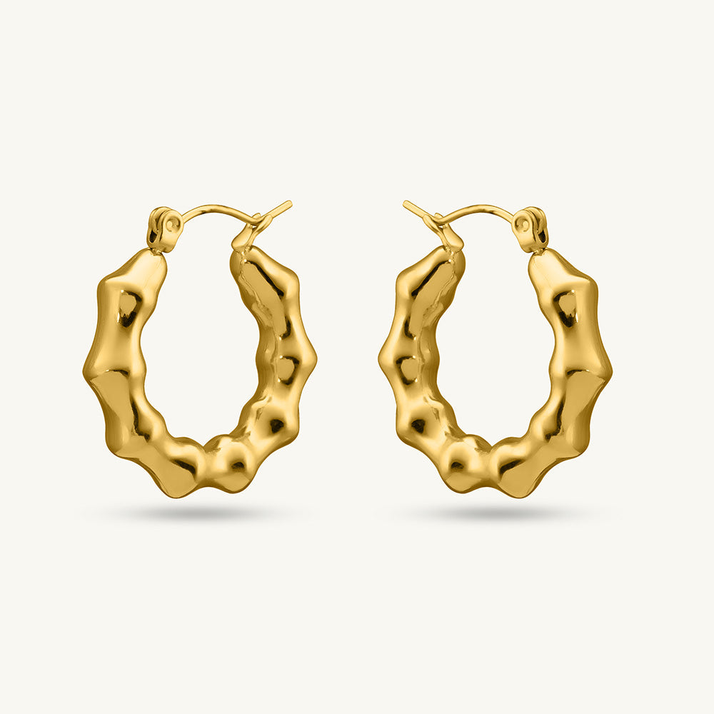 Bamboo Statement Hoops