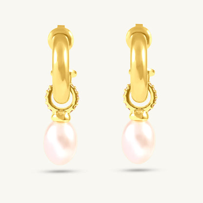 AuroraPearl Hoops