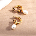 AuroraPearl Hoops