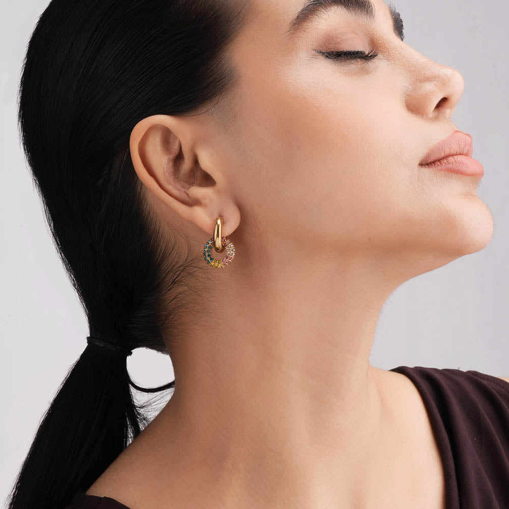 CrystalCrest Petite Hoops