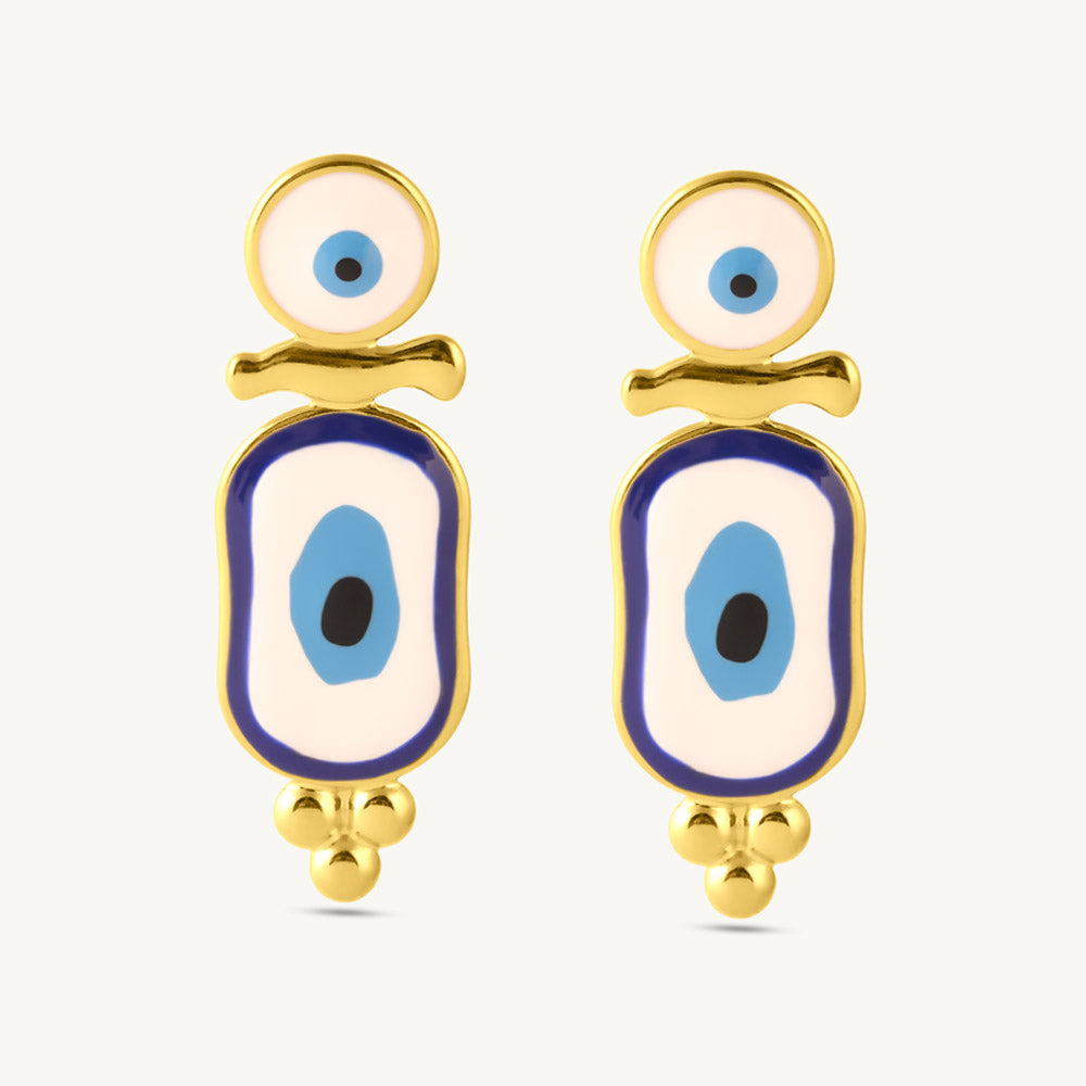 Evil Eye Dangle Earrings