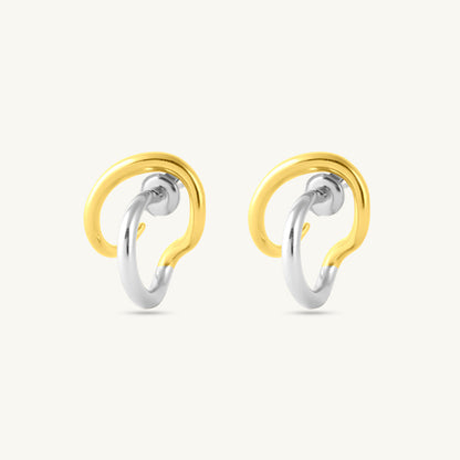 Abstract Curve Stud Earrings