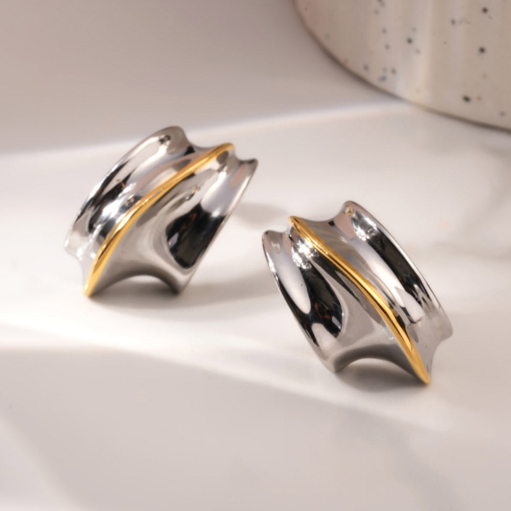 Artistic Folded Drop Earrings