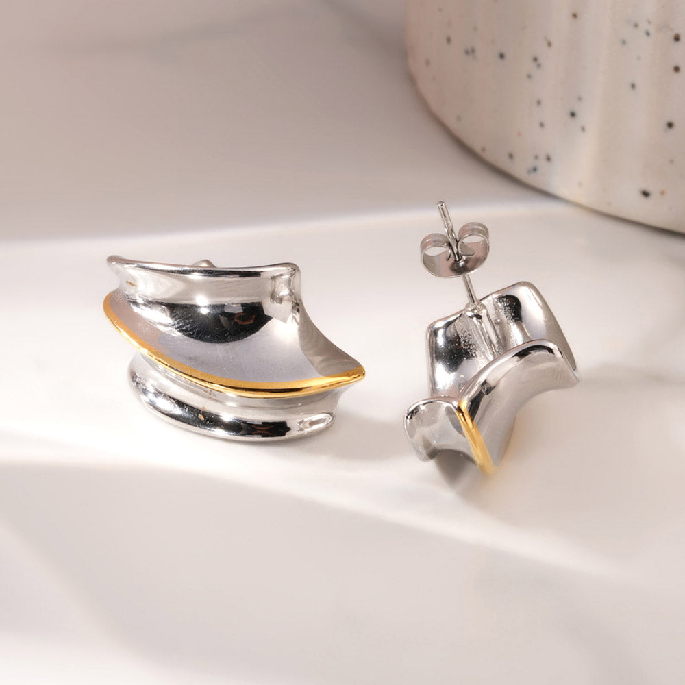 Artistic Folded Drop Earrings