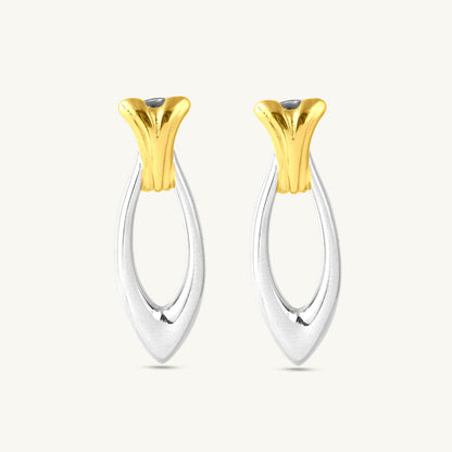 Sharp Leaf Drop Earrings