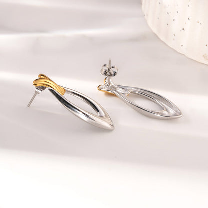 Sharp Leaf Drop Earrings