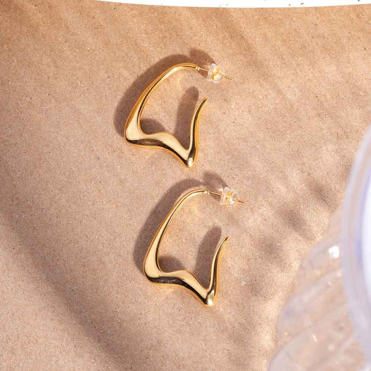 Stylish W Hoop Earring