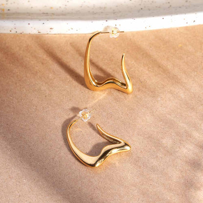 Stylish W Hoop Earring