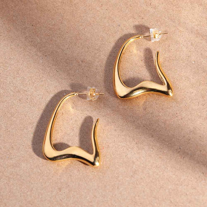 Stylish W Hoop Earring