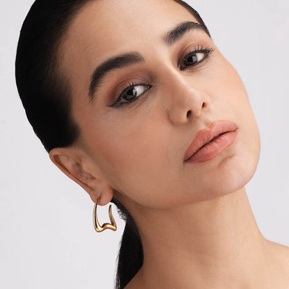 Stylish W Hoop Earring