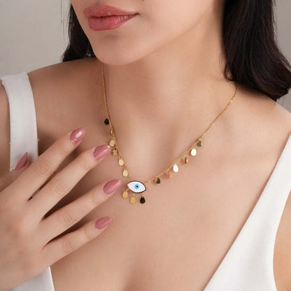 Mystic Eye Drizzle Necklace