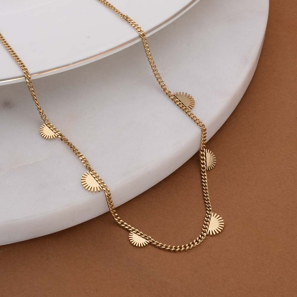 Dancing Sun Charms Necklace