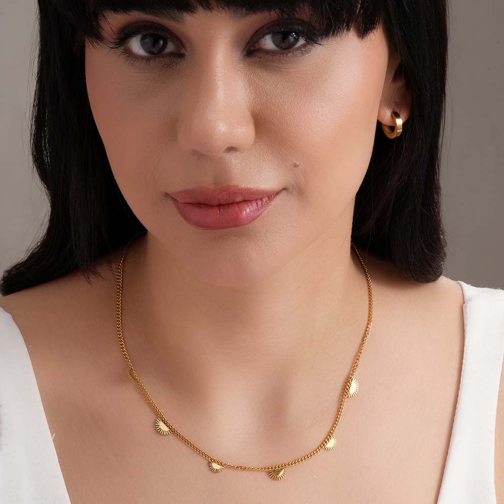 Dancing Sun Charms Necklace