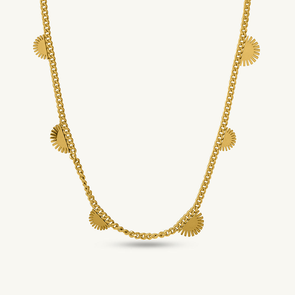 Dancing Sun Charms Necklace