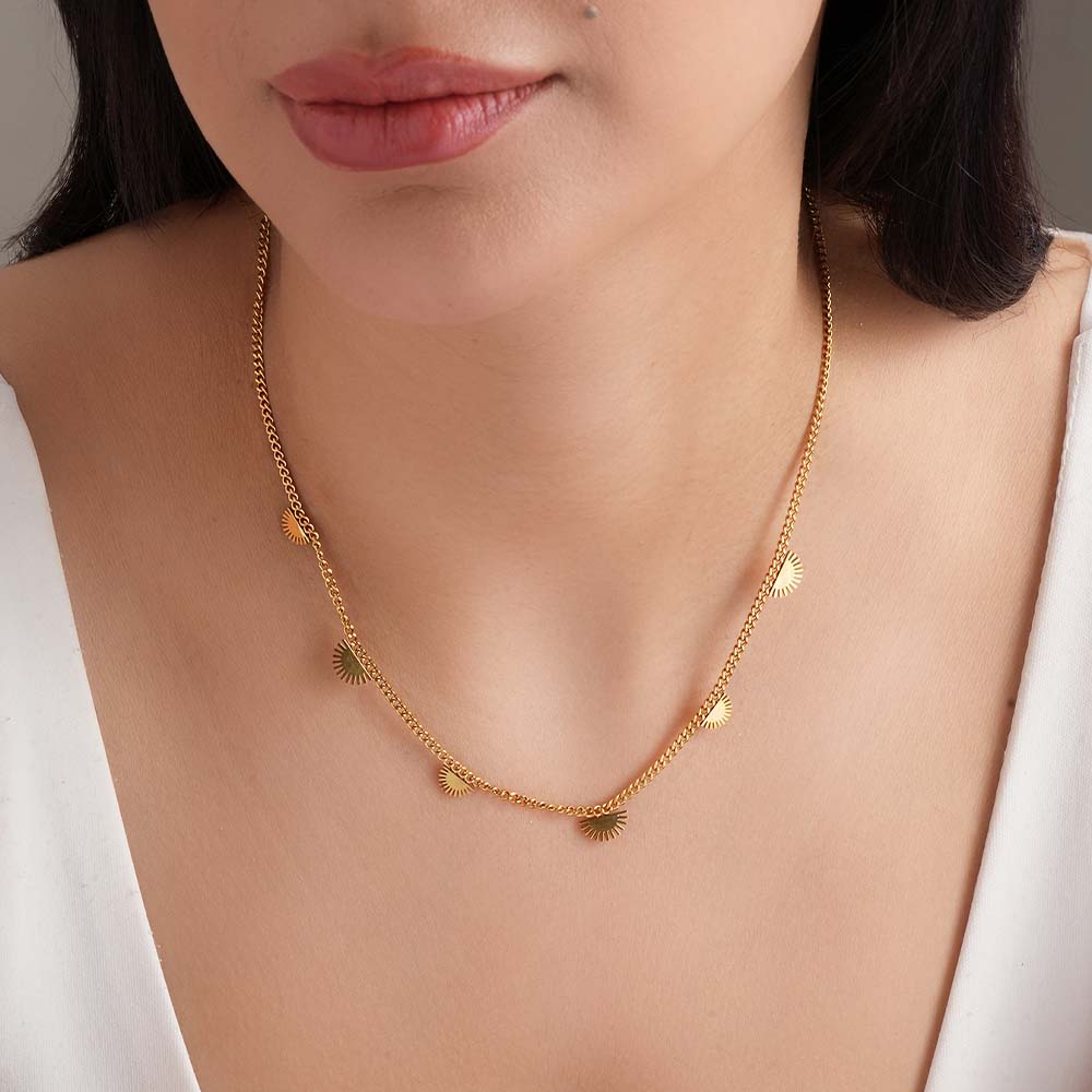 Dancing Sun Charms Necklace