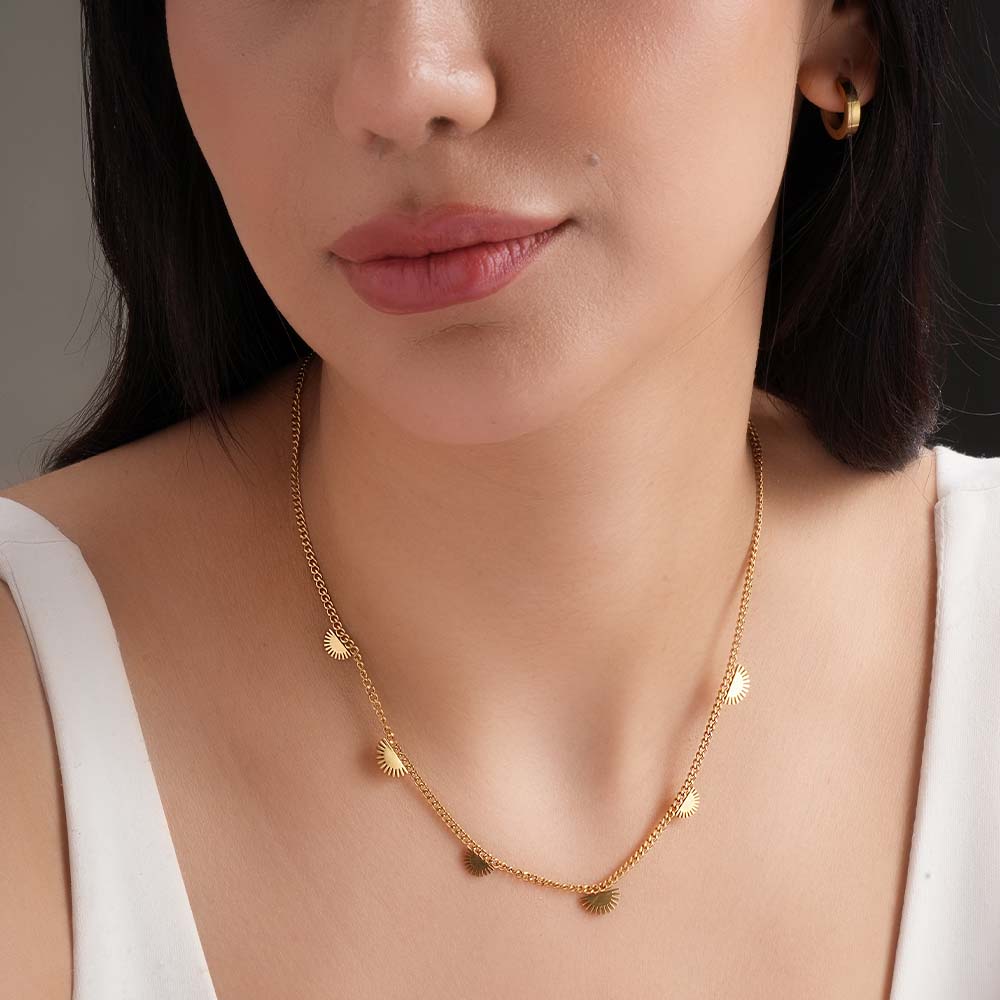 Dancing Sun Charms Necklace