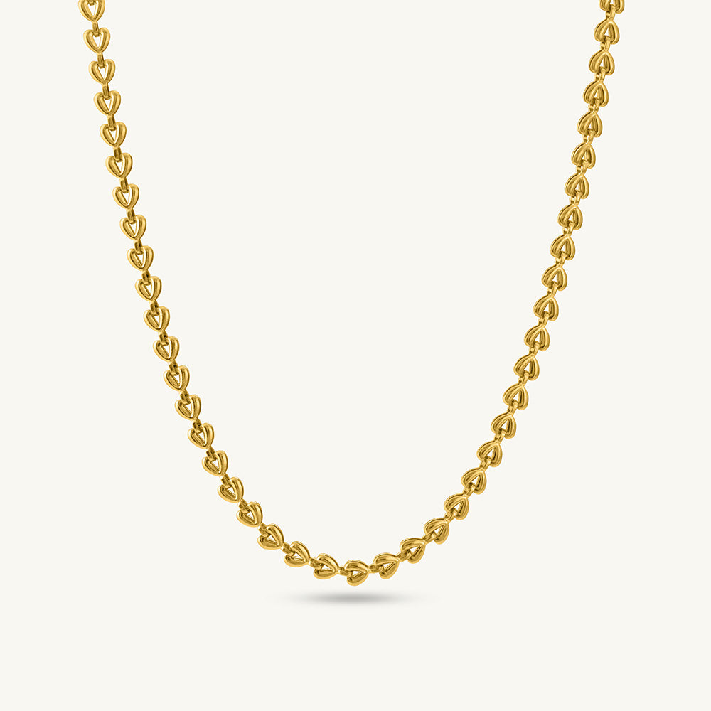 Heart Link Chain Necklace