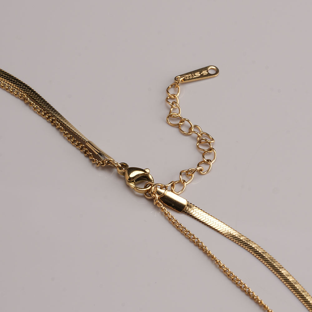 Auric Pearl Layered Necklace