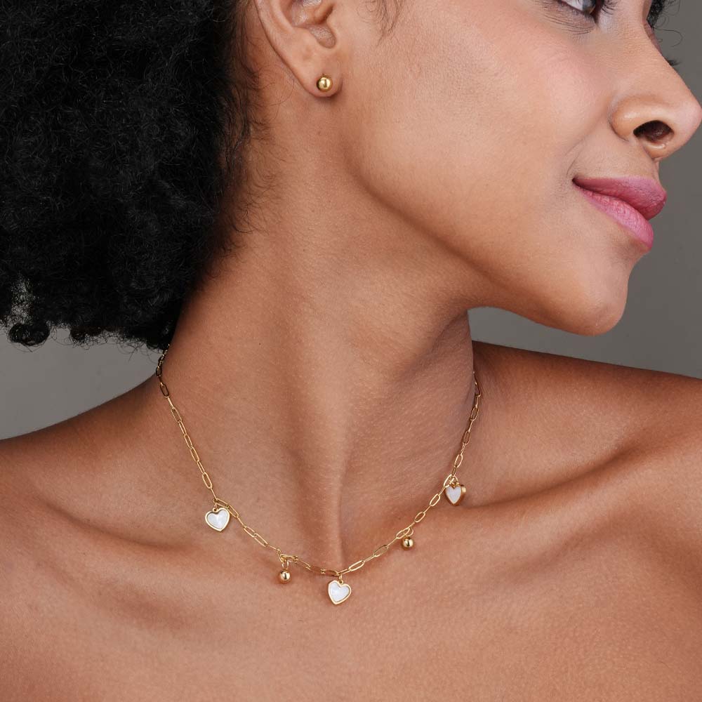 Hearts of Pearl Necklace