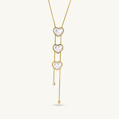 Triple Heart Adornment Necklace