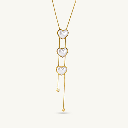 Triple Heart Adornment Necklace