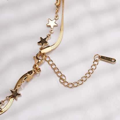 Star Grid Layer Necklace