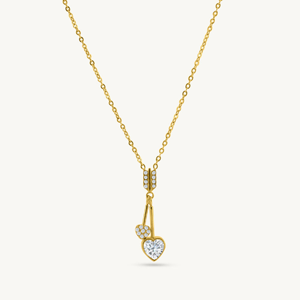 Crystal Thread Drop Necklace