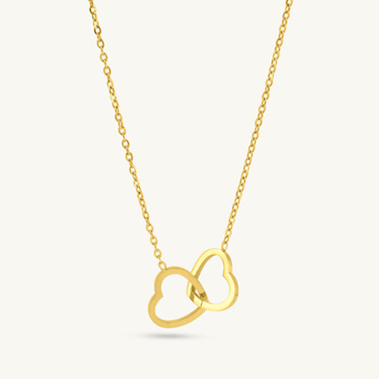 Twin Hearts Harmony Necklace