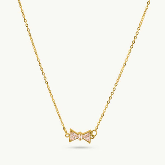 Sparkling Butterfly Charm Necklace