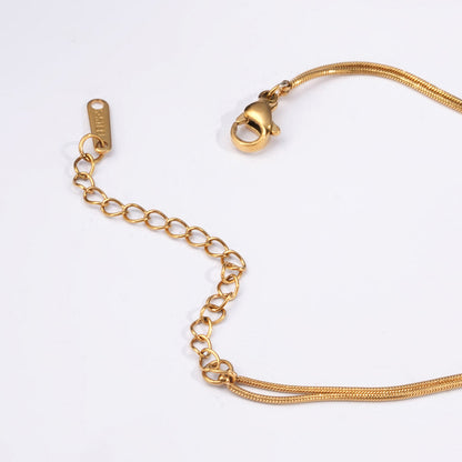 Double Layered Golden Heart Necklace