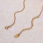 Dainty Bloom Frame Pendant Necklace