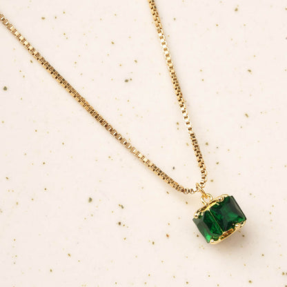 Emerald Ice Pendant Necklace
