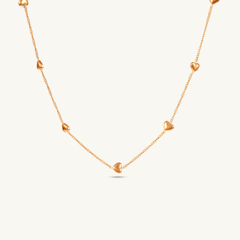 Golden Loop Charm Necklace