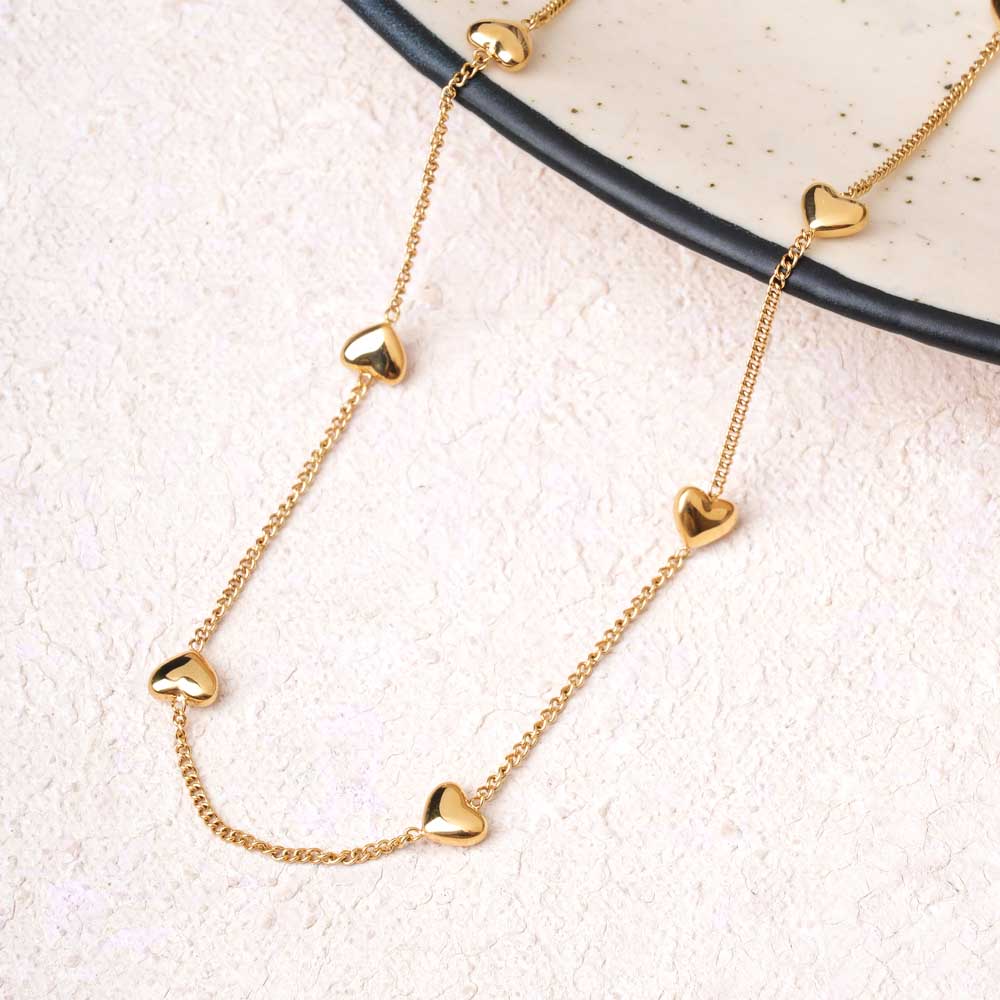 Golden Loop Charm Necklace