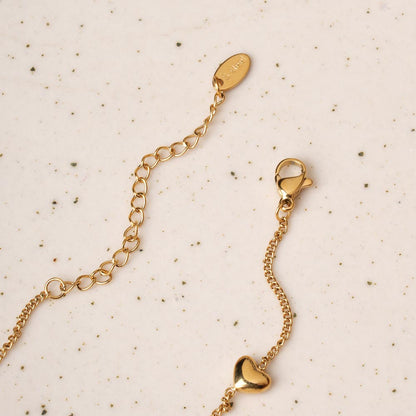 Golden Loop Charm Necklace