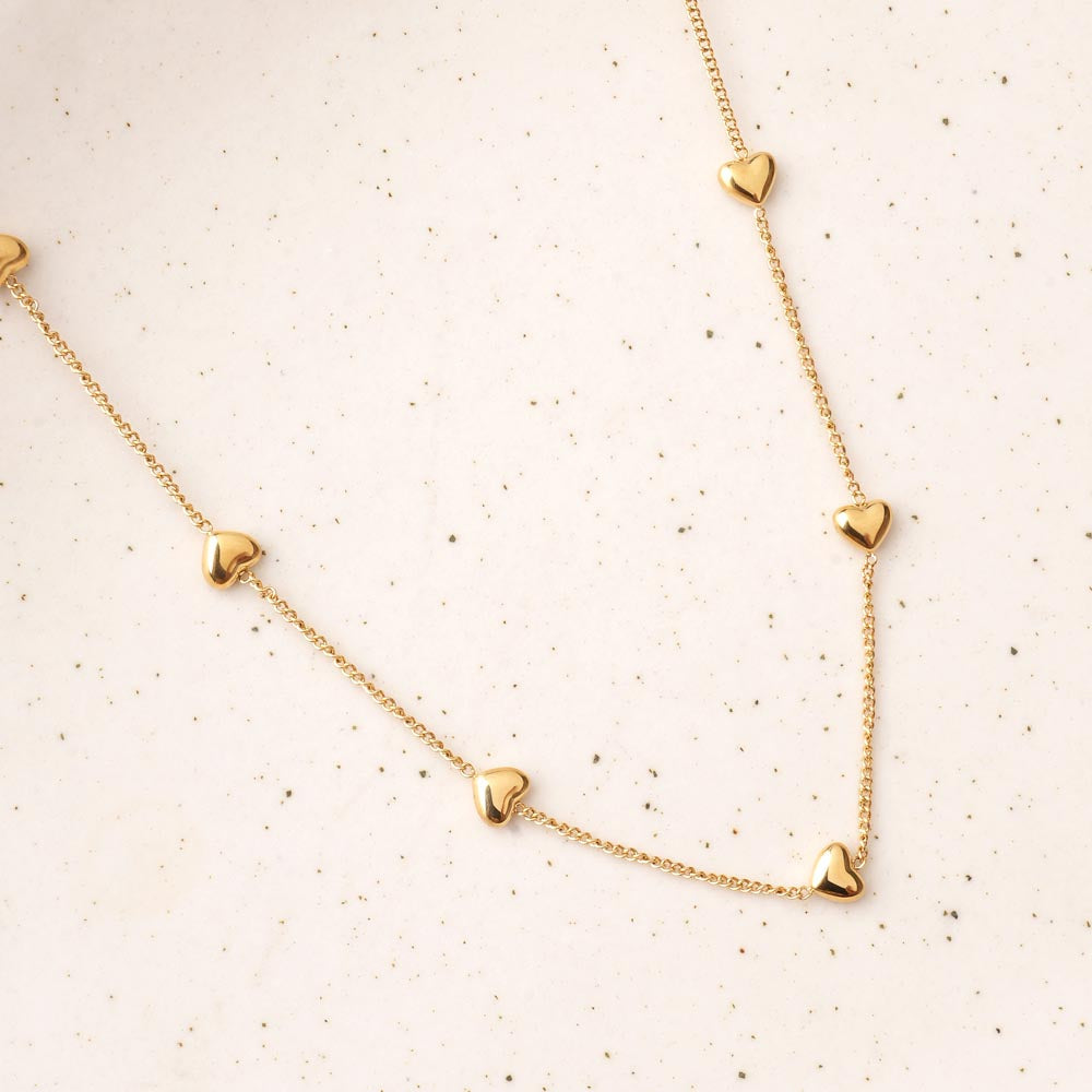 Golden Loop Charm Necklace